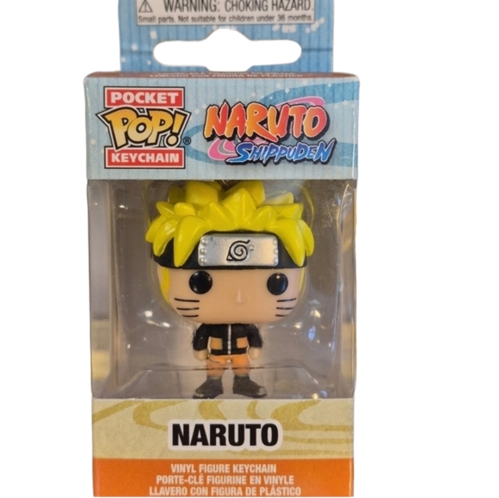 Funko × Naruto Shippuden Pocket POP Keychain - Yellow & Orange.